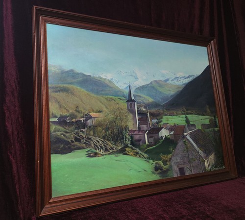 Tableau ancien peinture huile - peinture,