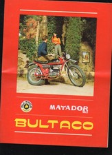 (motorcycle) old advertising papers: BULTACO MATADOR P46430)