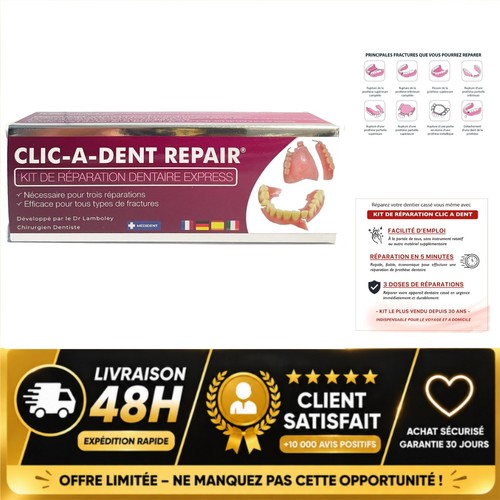 Clicadent repair kit - clicadent,