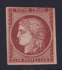 Lot 373 - n°6A 1fr rouge brun