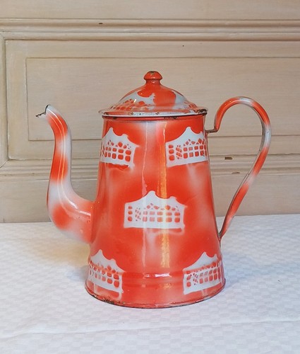 Ancienne cafetière tôle - ancienne,