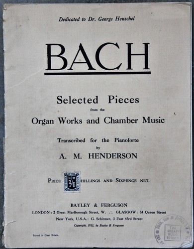 Pièces sélectionnées bach - pièces,