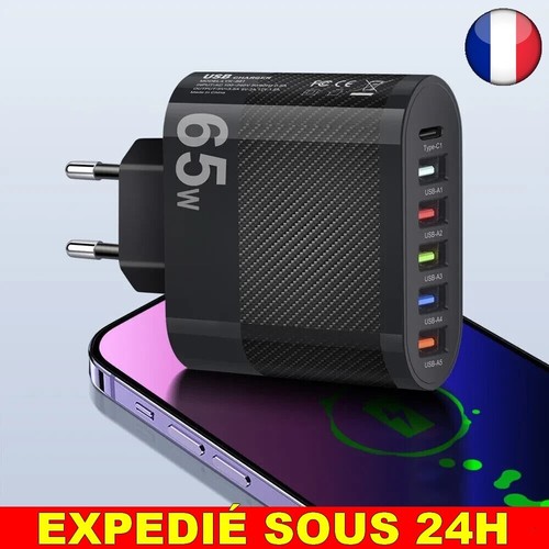 Chargeur usb ports 65w - ✅,