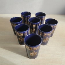 Lot 8 tasses bleu cobalt Le