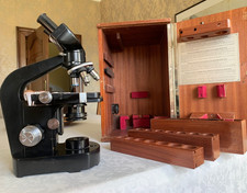 Vintage Wild Heerbrugg M20 Model Binocular Laboratory Microscope - c1980s, Cased