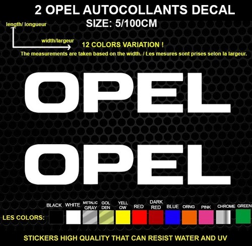 Opel logo autocollant - opel,