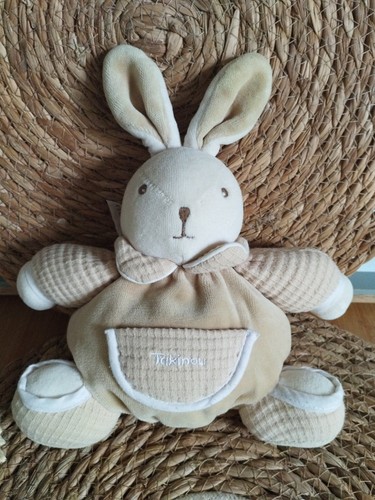 Peluche doudou lapin blanc - doudou,