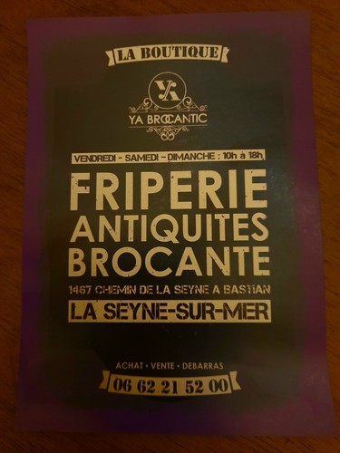 Carte souvenir brocantic - souvenir, ya