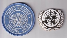 Insigne de Béret ONU + Badge