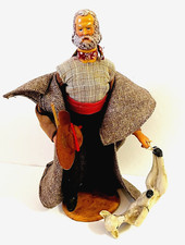 Santon de Provence by S Jouglas Shepherd Man Hat Stick Lamb Cape Signed French