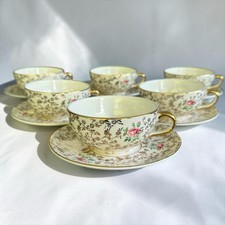 6 Tasse Thé & Soucoupes