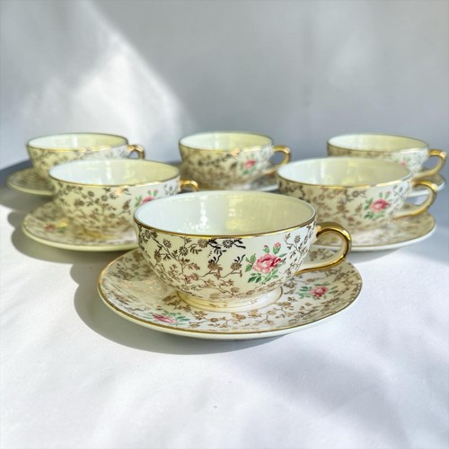 Tasse thé soucoupes - 6,