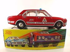 Paya ref 8582 Fiat Seat 132 Bomberos JEFE #4 tôle electrico battery toy boite 