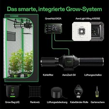 VIVOSUN Smart Growbox Kit complet 60 x 60 x 160 cm Serre 100W LED
