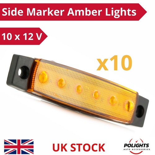 Pcs orange ambre 12v led - orange,