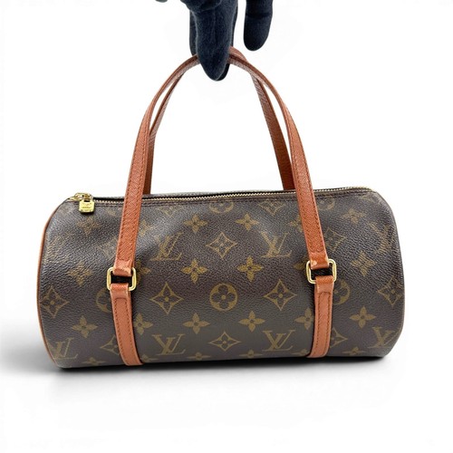 Sac main cylindre - cylindre, marron
