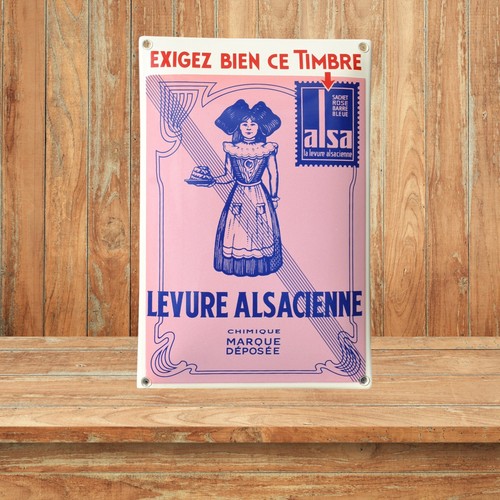 Plaque émaillée alsa - plaque,