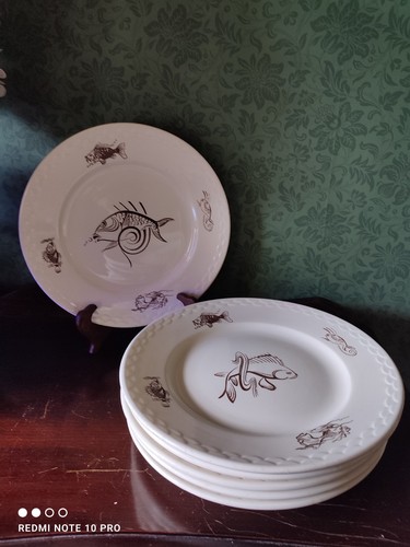 Assiettes poisson - 6,