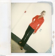 POL007 Polaroid Photo Vintage Original Fashion Fashion Model Model Woman Woman