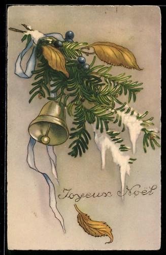 Branche sapin avec cloche - de,
