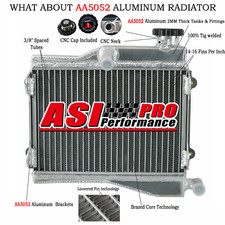 2 Rangées Radiateur Alu Pour