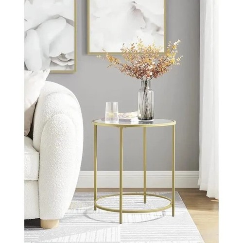 Table appoint ronde verre - table,