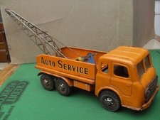 CAMION en TOLE "  DEPANNEUSE  AUTO  SERVICE  " JOUET JOUSTRA  ANNÉES 50  60