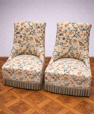 Paire de fauteuils crapaud /