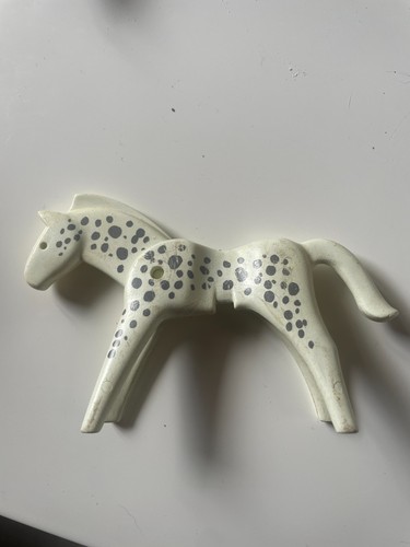 Playmobil cheval blanc taches
