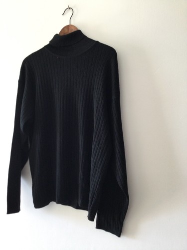 Pull homme col - col, noir