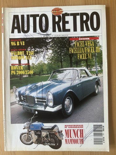 Auto rétro 142 facel - auto,