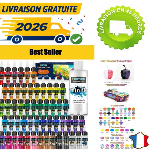 Set peinture aérographe - peinture, 54