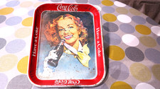 ancien plateau métal coca