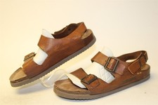 Mephisto Mobils Mens Size 13 46 Leather Ankle Strap Sandals France Made Shoes