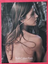 Press Advertisement: TRUTH Perfume by CALVIN KLEIN