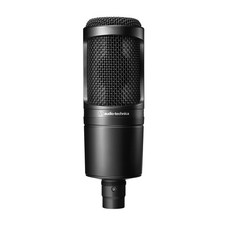 Audio-Technica AT2020 Cardioid Condenser Studio Microphone, 3-Pin XLR, Black
