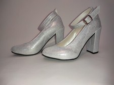 Escarpins en Cuir Argent Talons 11cm Taille 40 41 42 43 44 45 46 47 Bolingier