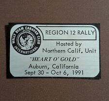 Vtg Wally Byam Caravan Club Decal - Rare 90's WBCCI RV Airstream - California