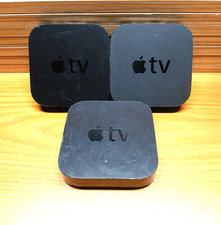 LOT OF 2 APPLE TV 3RD GENERATION MODEL A1469  & ONE CORD Powers On Factory Reset