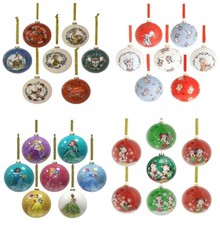 Boules De Noël Disney 70Mm Ensemble De 7 - Choisissez Le Design