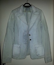 Veste en Jeans Stone Washed VINTAGE -ZARA/TRF- Made in Italy T38 Style tailleur 