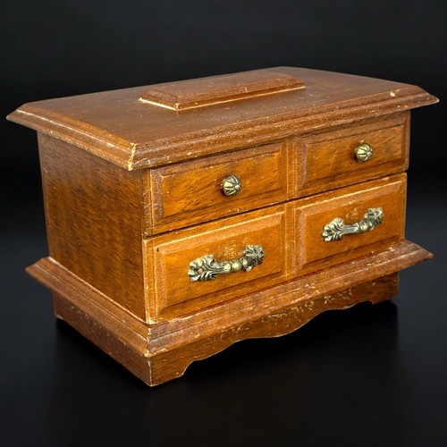 Boîte bijoux vintage bois - à,