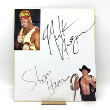 Autographe signé Hulk Hogan &