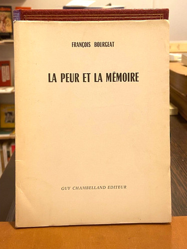Bourgeat la peur - bourgeat,