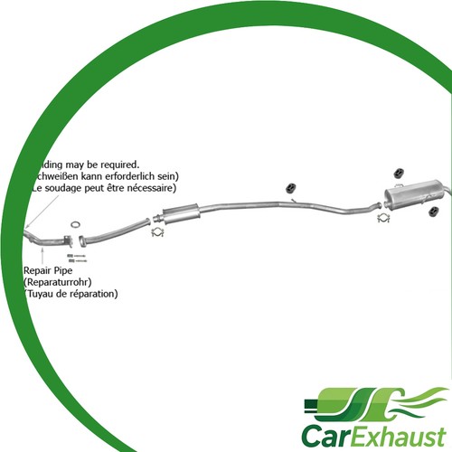 Ligne pot échappement pour - pot,