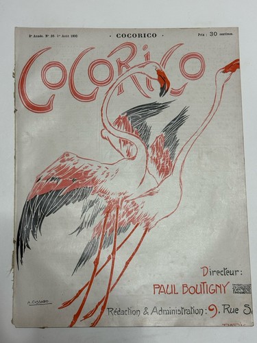 Cossard lithographie flamant - cossard,