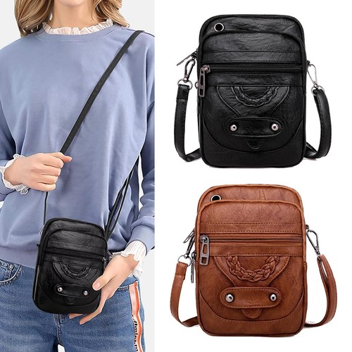 Petit sac bandoulière cuir - , pu