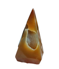 Prisme pointe en agate cristallisée qualité extra 122,44 g / h : 7,7 cm Brésil