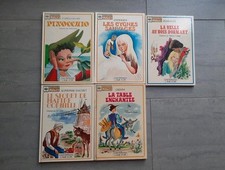 Livres Disques Casterman Pinocchio, Cygnes Sauvages, Belle Bois Dormant, Cornill