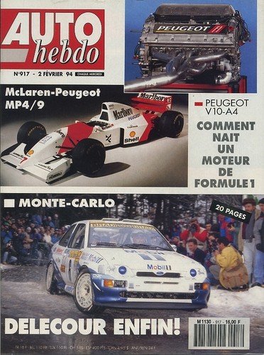 Auto hebdo 917 02 1994 - hebdo, 02/02/1994